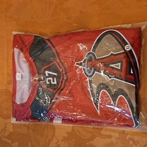 Anaheim Ducks Angel's Trout NHL MLB Hockey shirt XL